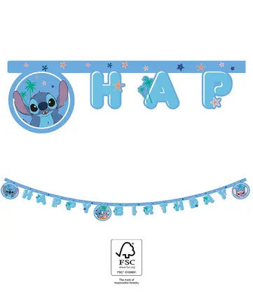 Disney Lilo un Stitch eņģeļa dzimšanas dienas laimīgās dienas zīme FSC 2 m