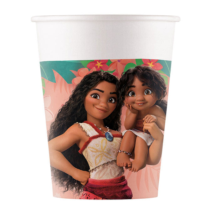 Disney Vaiana Sailing Spirit 8 papīra krūzītes 200 ml FSC