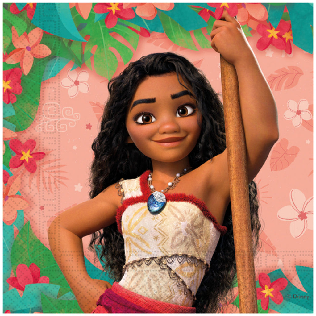 Disney Vaiana Burāšanas gara salvetes 20 gab. 33x33 cm FSC