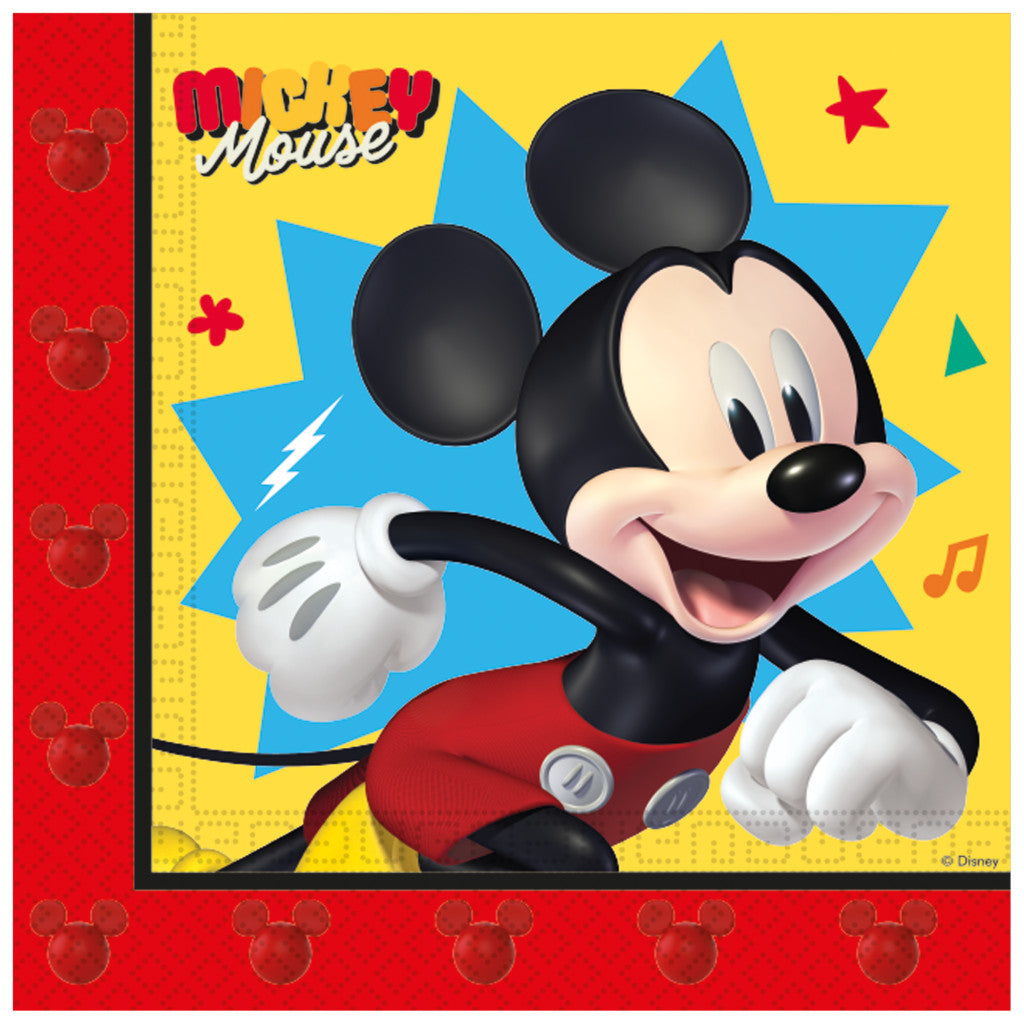 Disney Mikija rotaļu nūja "Jump Into Fun" (20 salvetes), 33x33 cm, FSC