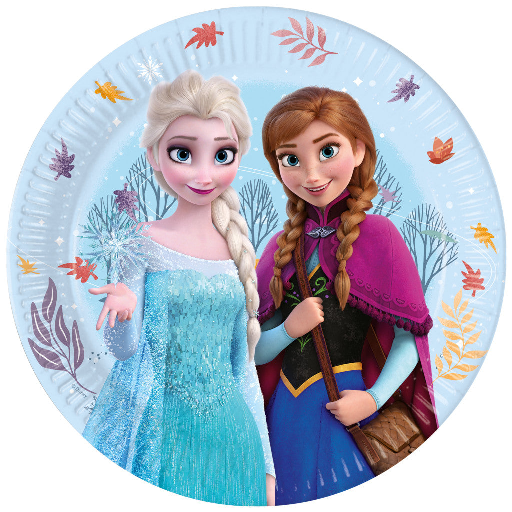 Disney Frozen Idyllic Wonder papīra šķīvji 8 gab. 23 cm FSC
