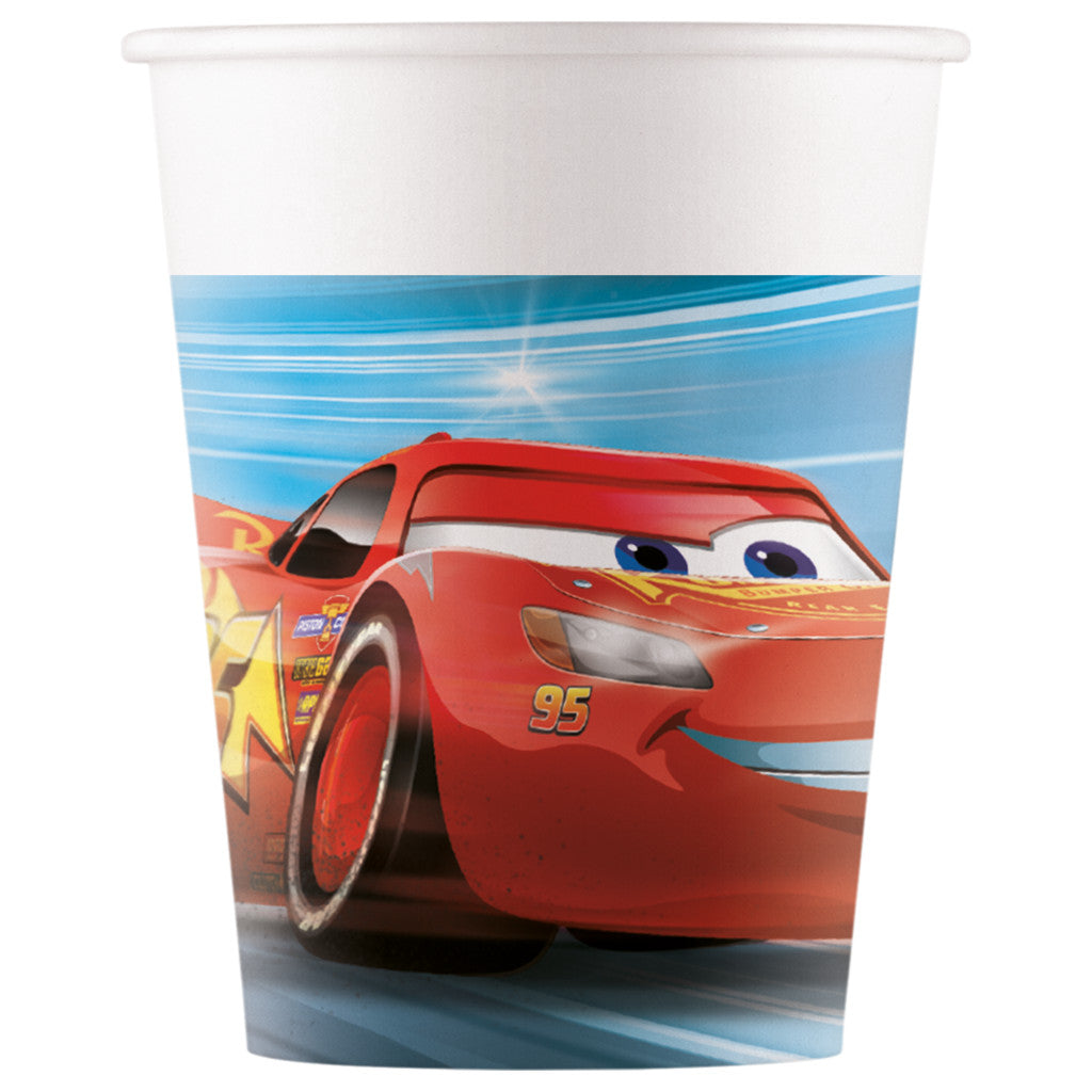 Disney Cars Uzvara ir mana Papīra glāzes 8 gab. 200 ml FSC