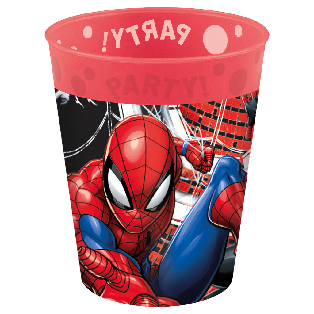 Zirnekļcilvēka "Tīklu pasaule" mikro premium plastmasas krūzīšu komplekts 4 gab. 250 ml
