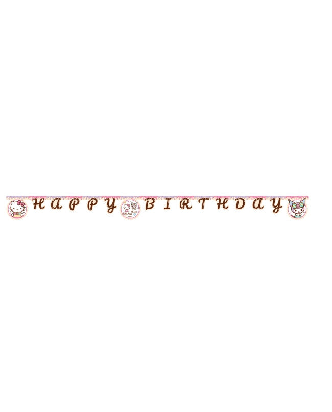 Hello Kitty Kuromi dzimšanas dienas laimīgās dienas zīme FSC 2 m