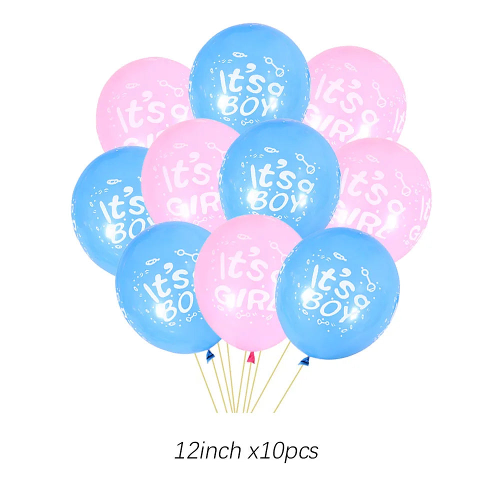 Galda piederumi dzimuma atklāšanas ballītei