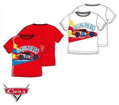 Disney Cars bērnu īsais T-krekls, topiņš 3-8 gadi
