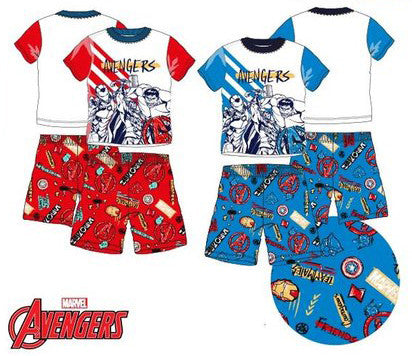 Avengers bērnu īsā pidžama 4-10 gadi