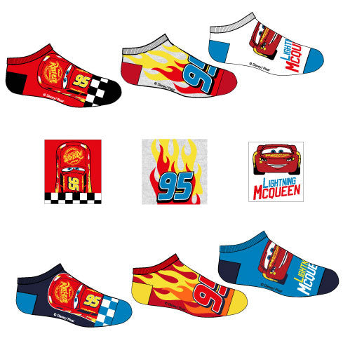 Disney Cars Fire bērnu zemās zeķes 23-34