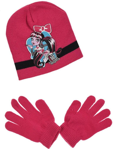 Monster High bērnu cepures + cimdu komplekts 52-54 cm