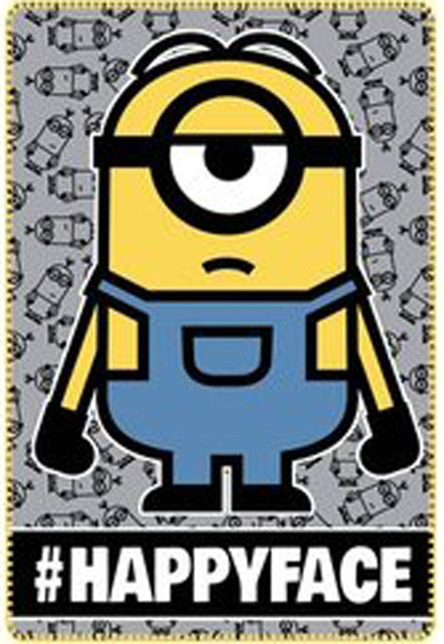 Minions Happy Face polārā sega 100x150 cm