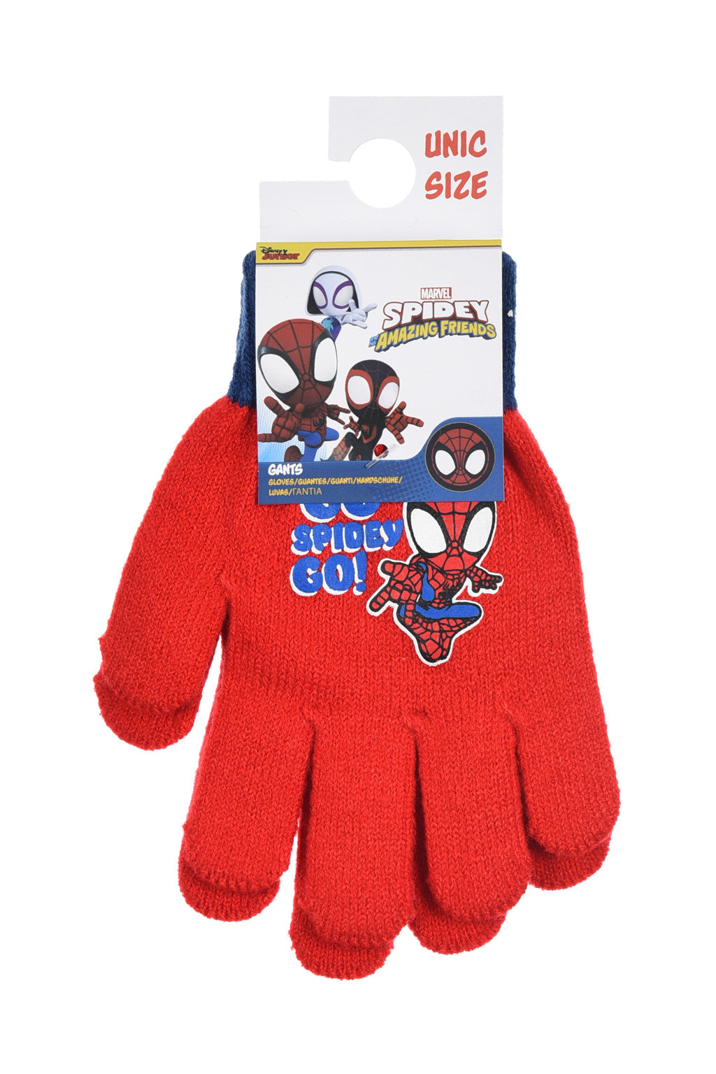 Zirnekļcilvēka cimdi "Spiderman Go Spidey" (sarkani)