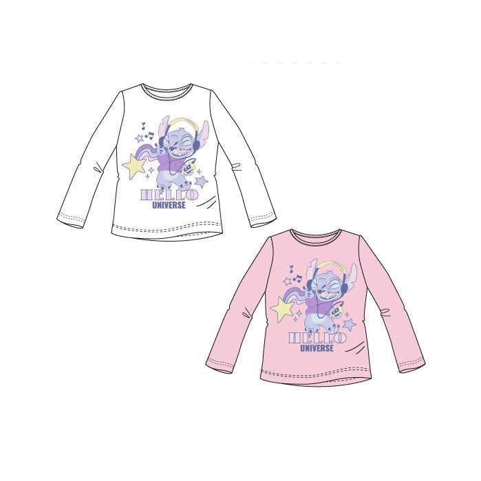 Disney Lilo un Stitch Universe bērnu krekls ar garām piedurknēm, 3-8 gadi