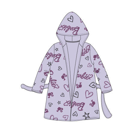 Barbie Love bērnu halāts 4-10 gadi / 104-140 cm