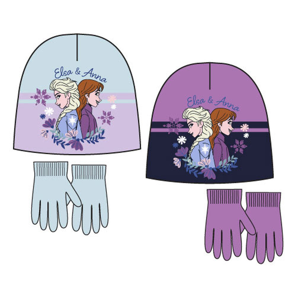 Disney Frozen Sisters bērnu cepures + cimdu komplekts 52-54 cm