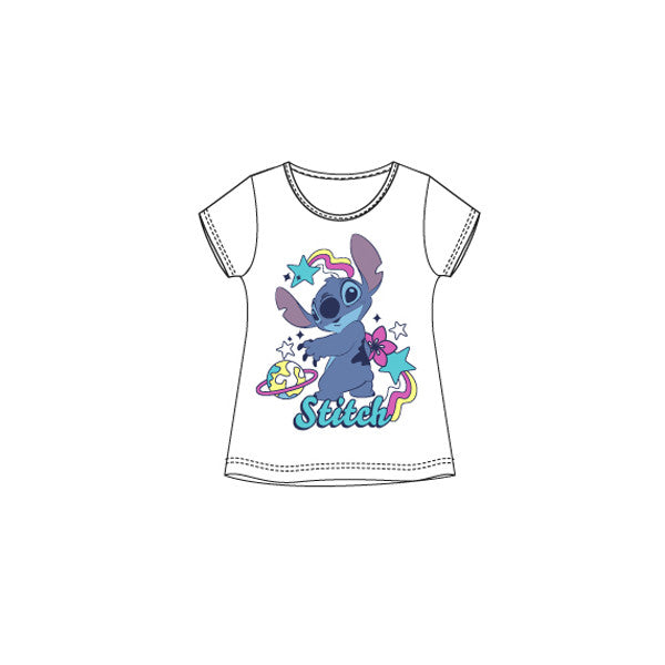 Disney Lilo un Stitch bērnu īsais T-krekls, topiņš 3-8 gadi