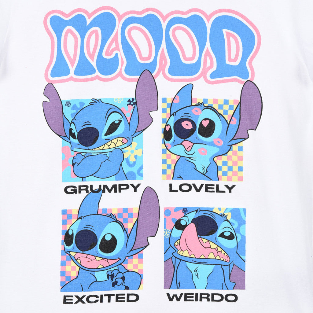 Disney Lilo un Stitch Mood bērnu īsais T-krekls, topiņš 3-8 gadi
