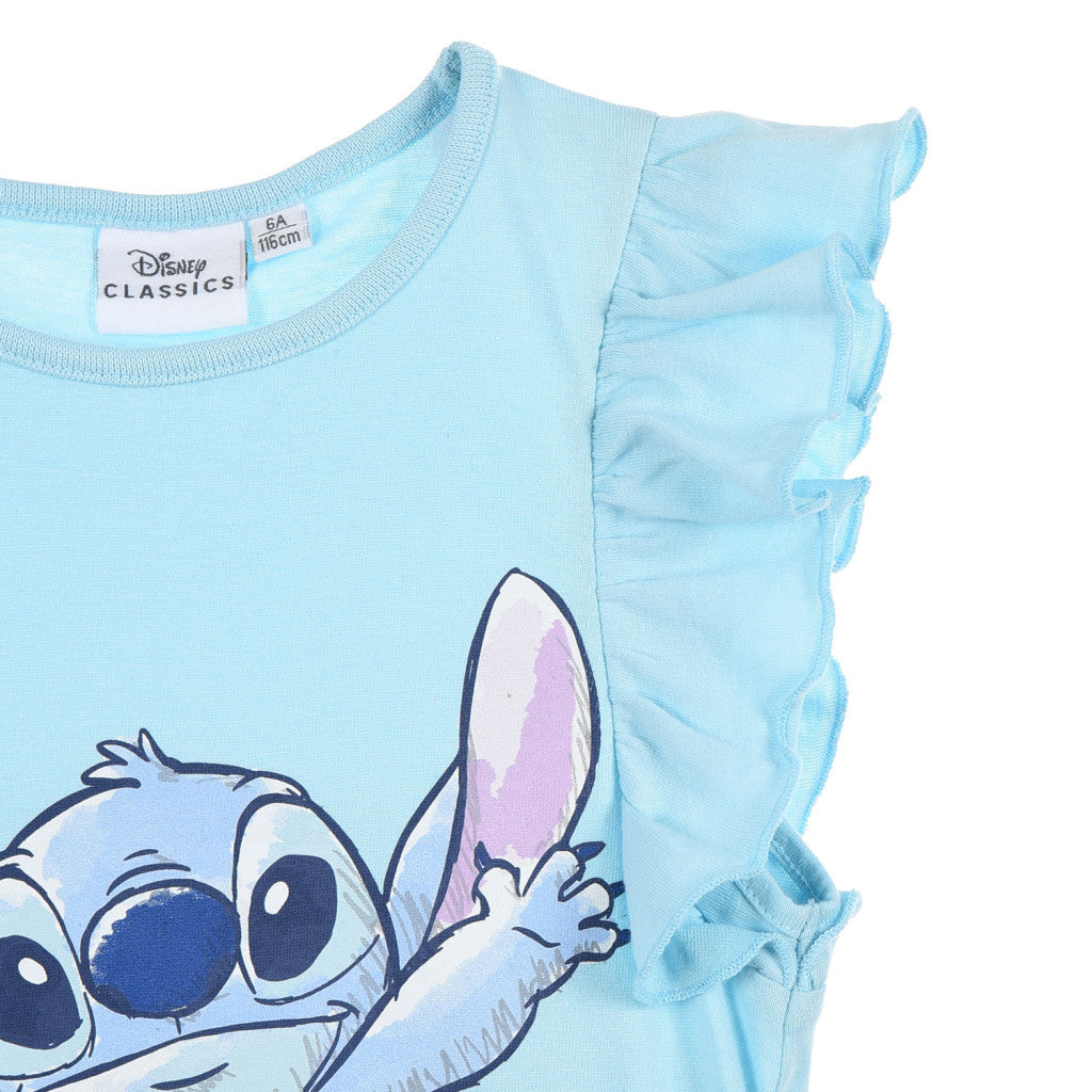 Disney Lilo un Stitch Mīlīgs bērnu īsais T-krekls, topiņš 3-8 gadi