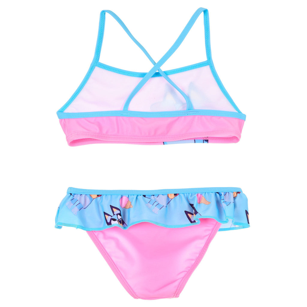 Zils bērnu peldkostīms, bikini 3-6 gadi