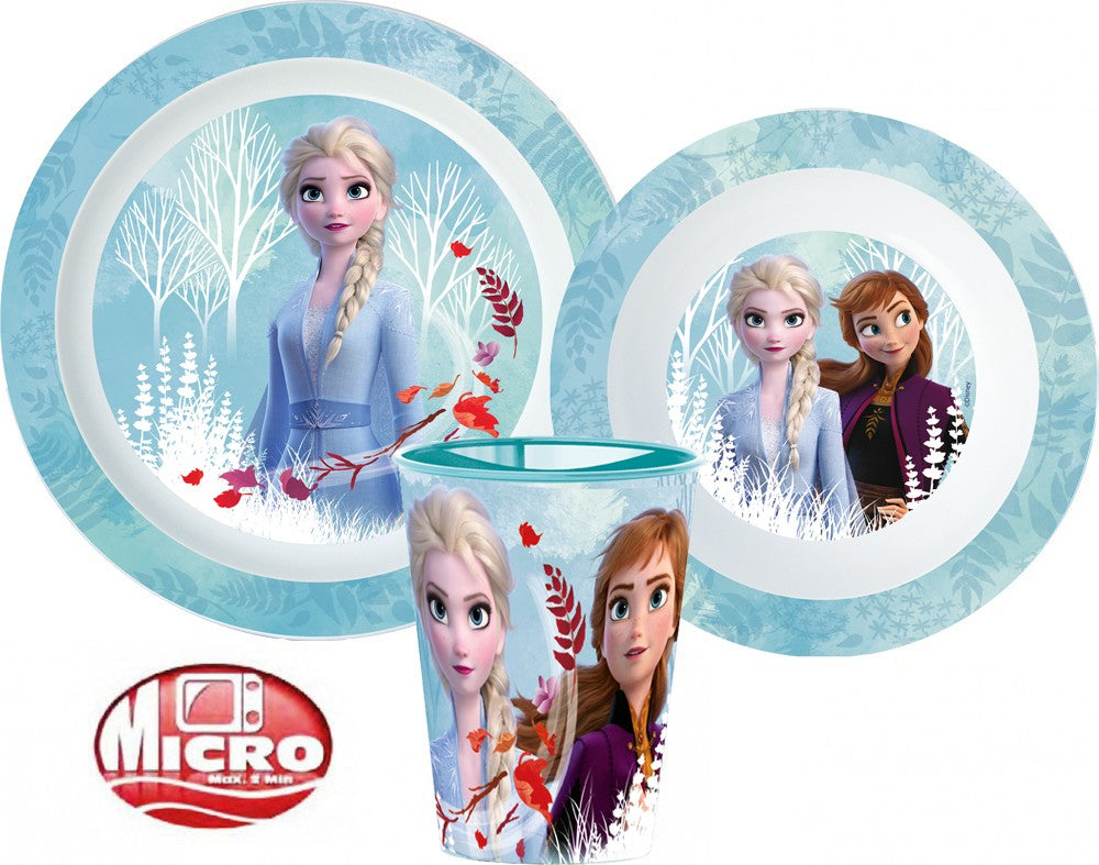 Disney Frozen vakariņu servīze, mikroplastmasas, ar krūzīti 260 ml