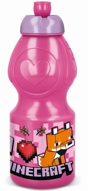 Minecraft Girls Line blašķis, sporta pudele 400 ml