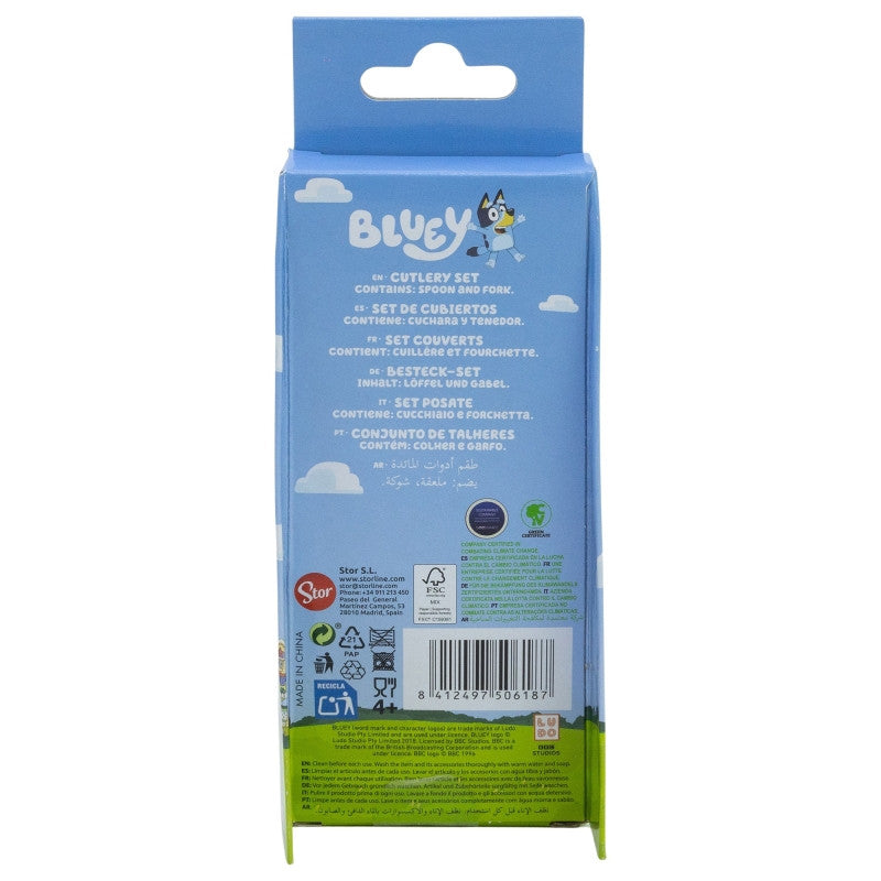 Bluey Yummy metāla ergonomisks galda piederumu komplekts - 2 daļas