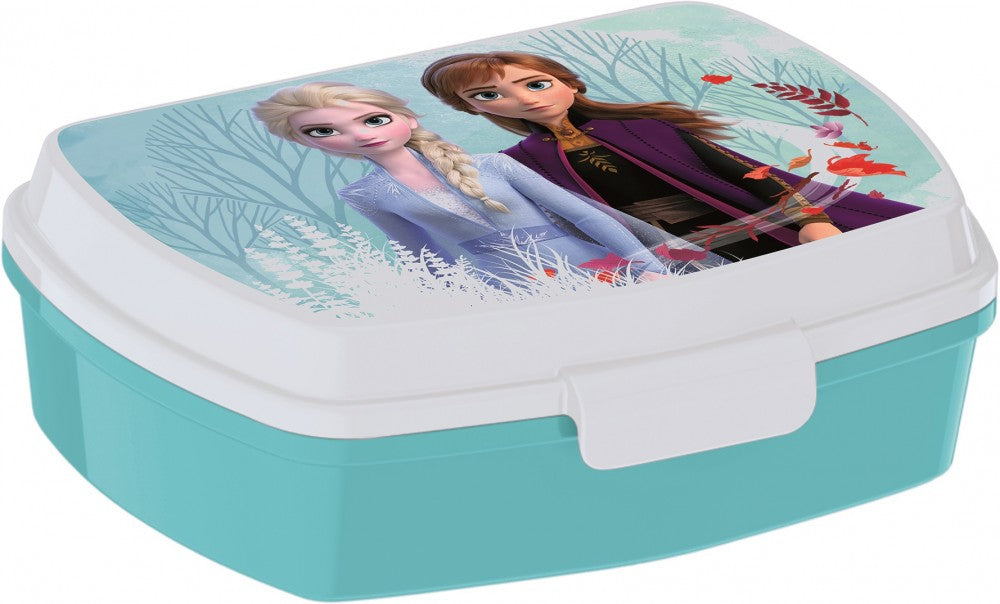 Disney Frozen Zilā meža smieklīgā plastmasas sviestmaižu kaste
