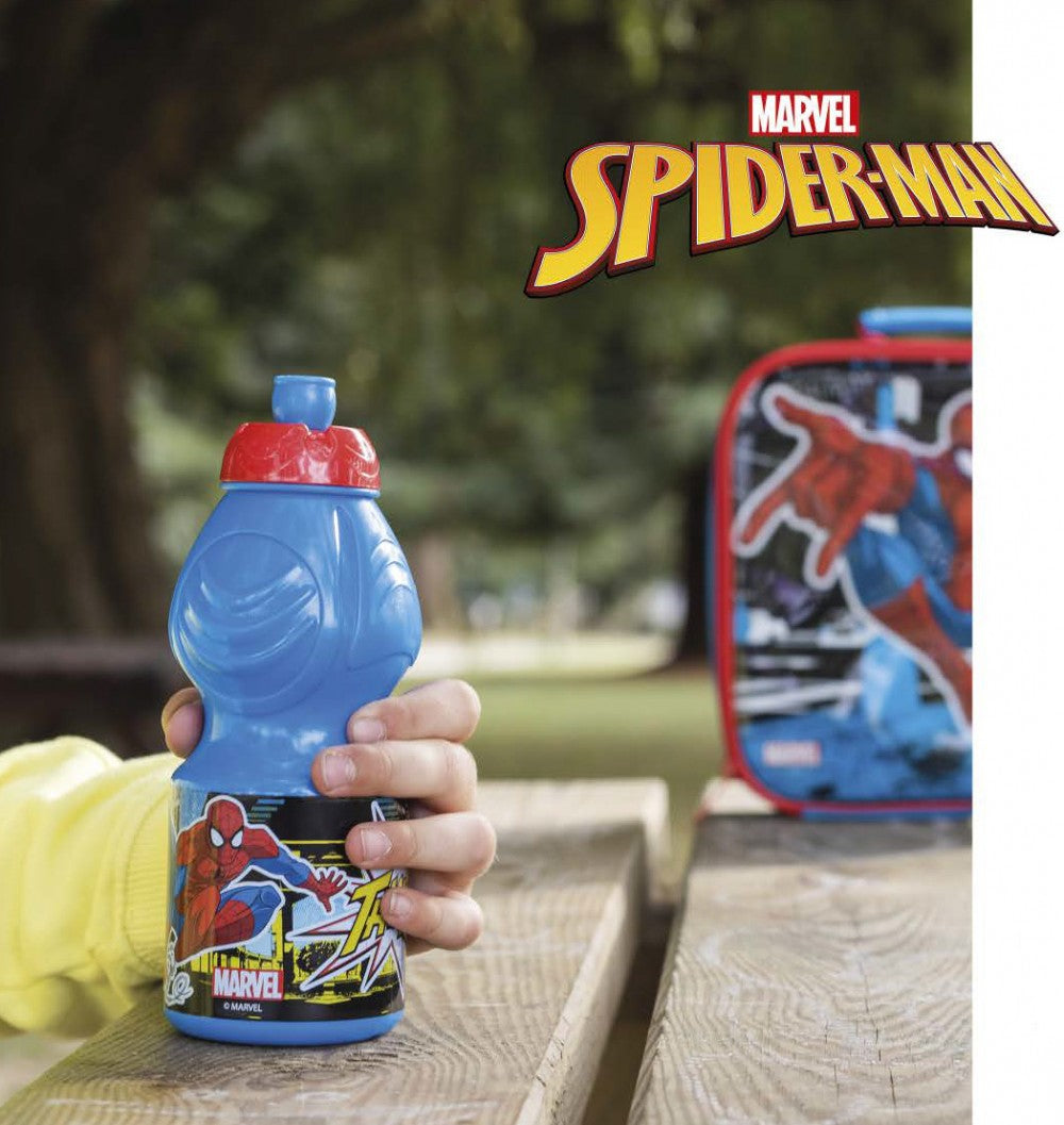Zirnekļcilvēka pudele, sporta pudele 400 ml