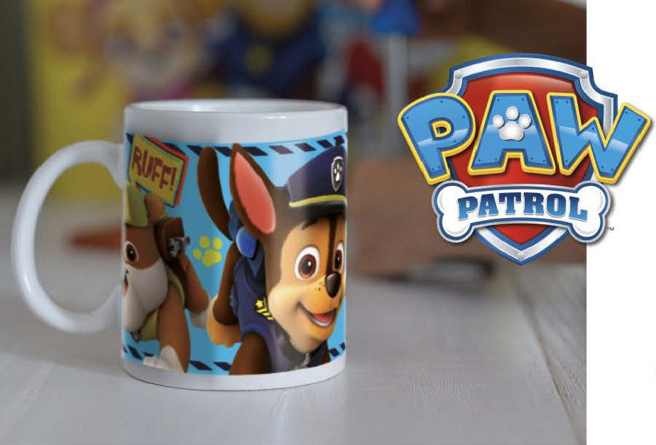 Ķepu patruļas zēnu ikonu porcelāna krūze 235 ml (8 unces) dāvanu kastītē