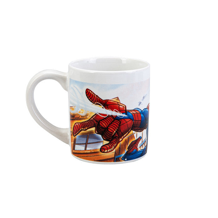 Zirnekļcilvēka ielas porcelāna krūze 235 ml (8 unces) dāvanu kastītē