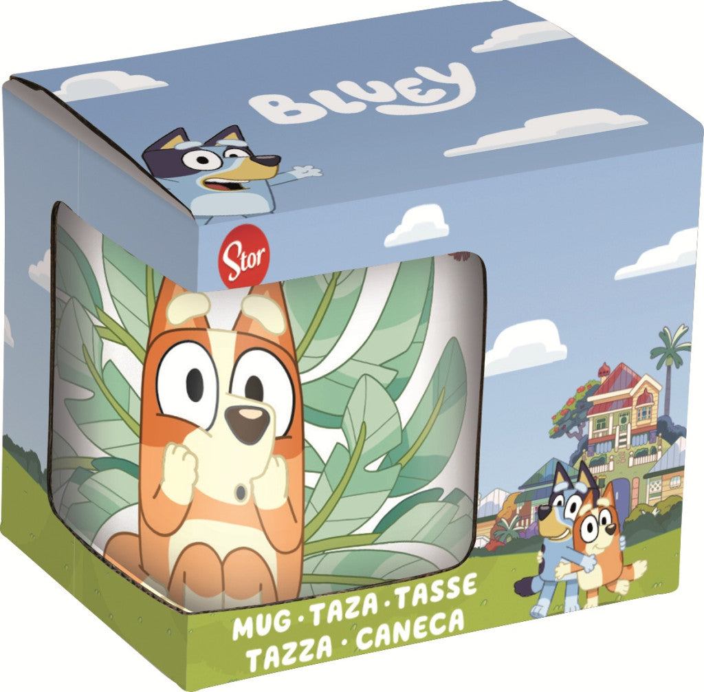 Bluey Leaves porcelāna krūze 235 ml (8 unces) dāvanu kastīte