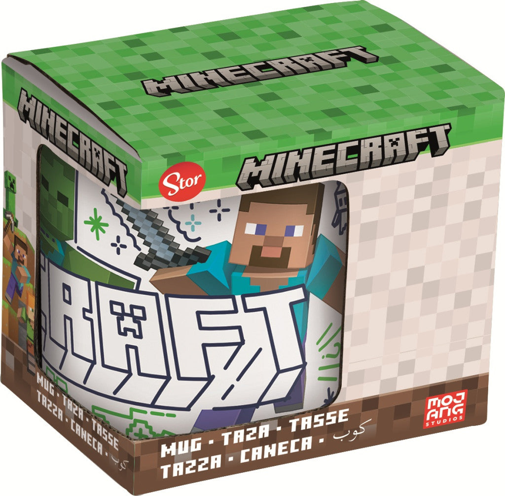 Minecraft Explore More porcelāna krūze 235 ml (8 unces) dāvanu kastītē
