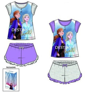 Disney Frozen bērnu īsā pidžama dāvanu kastītē 3-8 gadi
