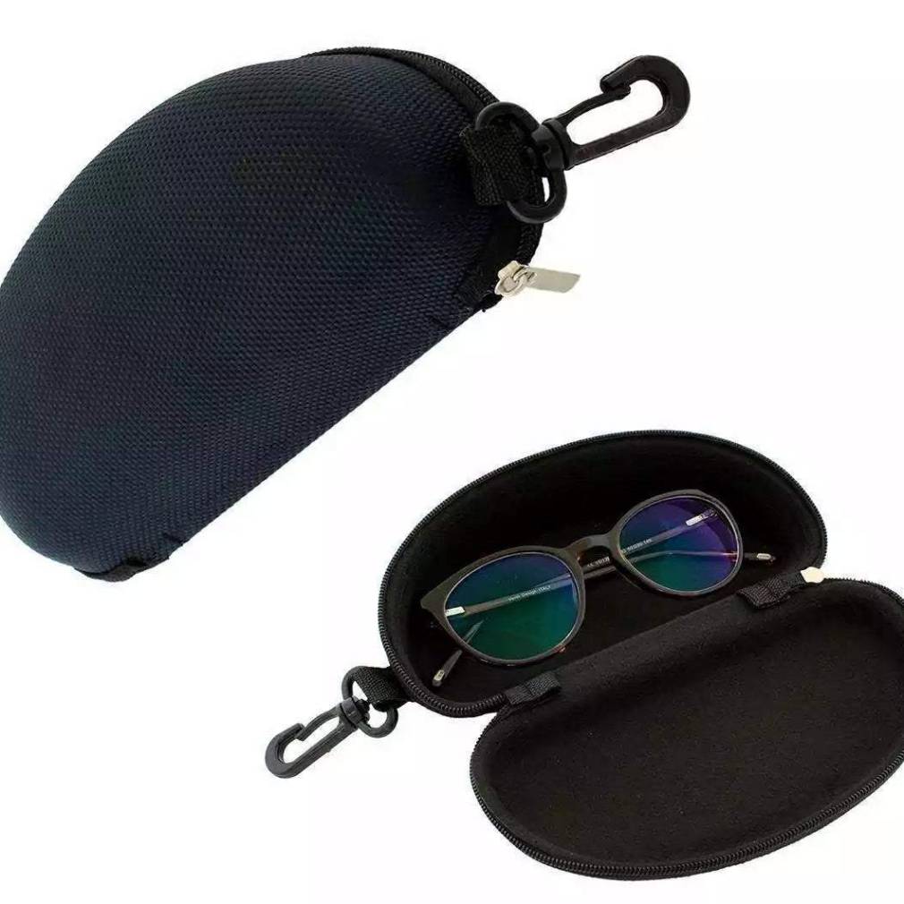 Cietais futlāris maciņš brillēm melns.