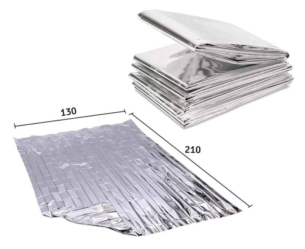 Termālā glābšanas sega 130X210 cm