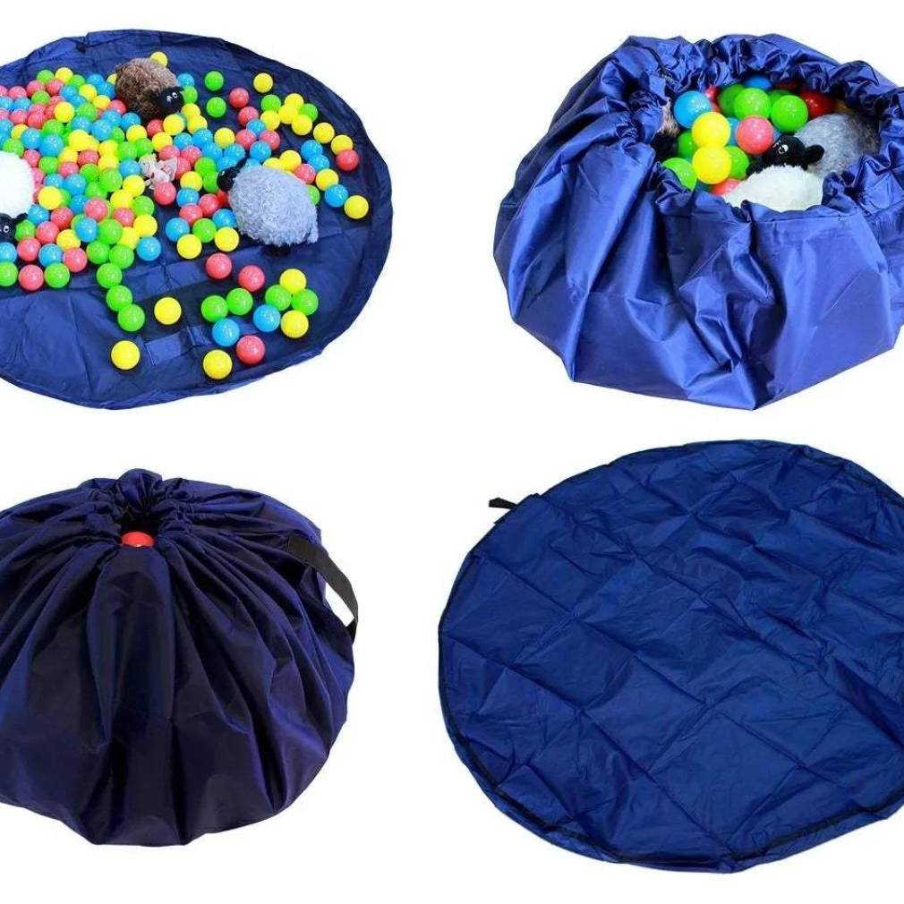 Rotaļu paklājs - soma rotaļlietām 2in1