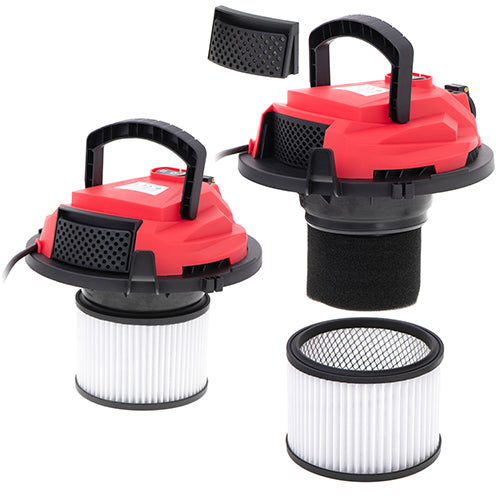 Rūpniecības putekļsūcējs ar instrumentu ligzdu