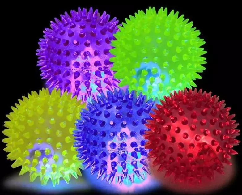 Suņu rotaļlieta bumbiņa ar LED apgaismojumu