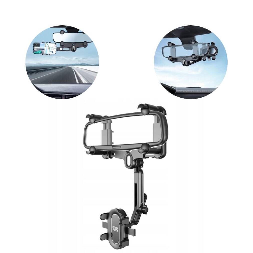 Automašīnas telefona turētājs spogulim