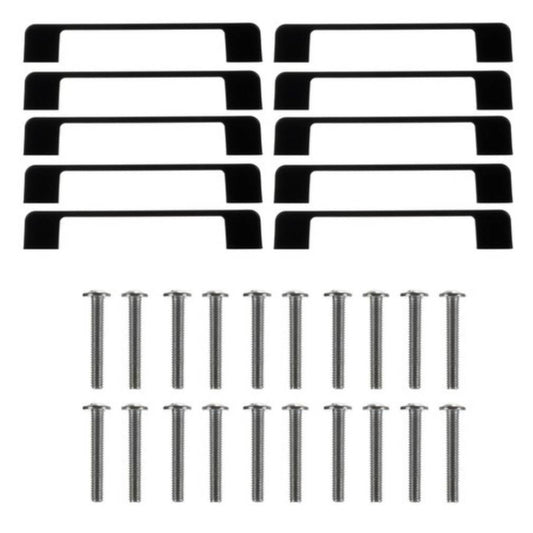 Melni mēbeļu rokturi– 10 gab