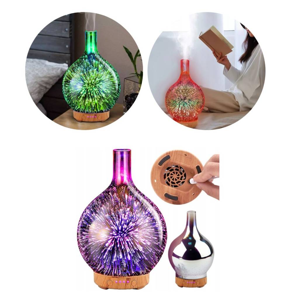 Ultraskaņas gaisa mitrinātājs ar RGB spīdumu