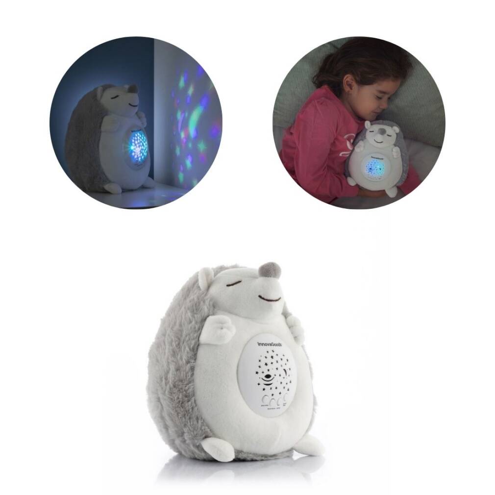 Mīkstā rotaļlieta ezis ar balto troksni