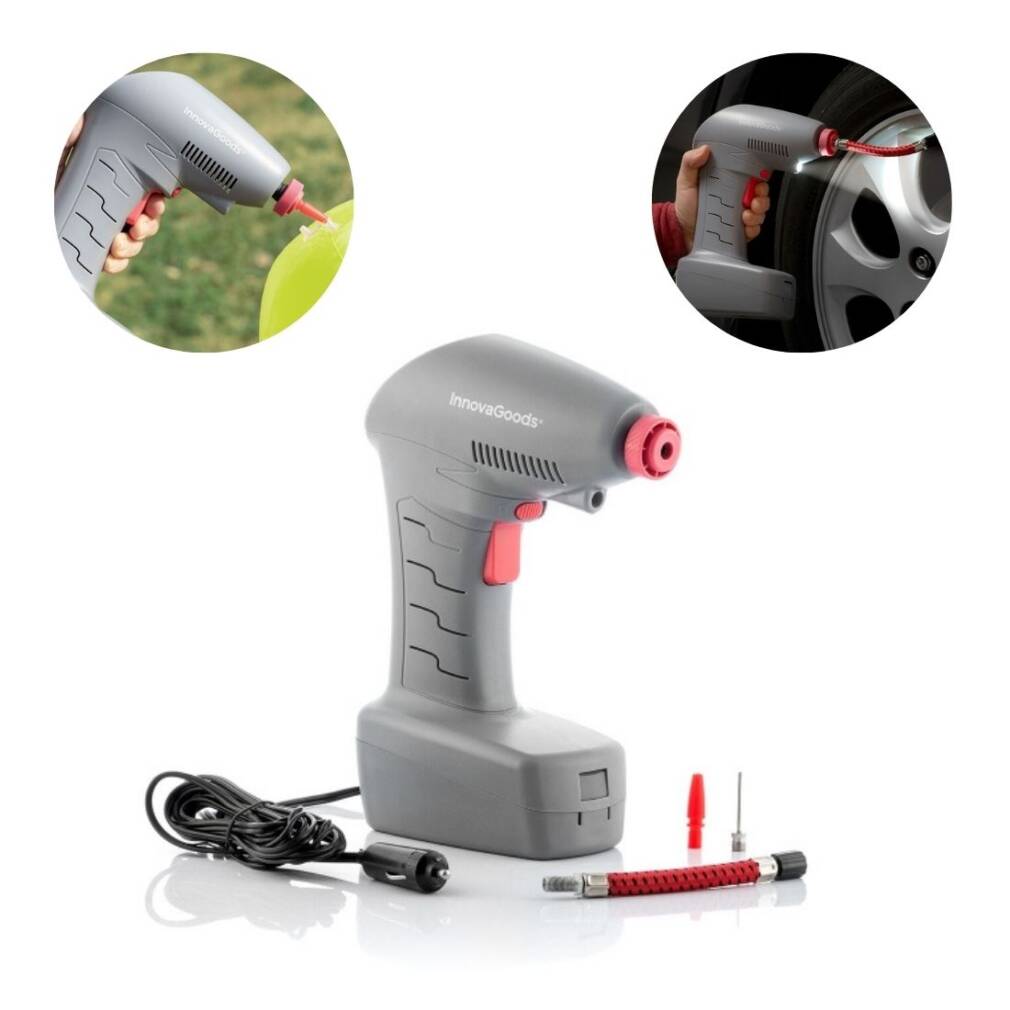 Pārnēsājams gaisa kompresors ar LED gaismu