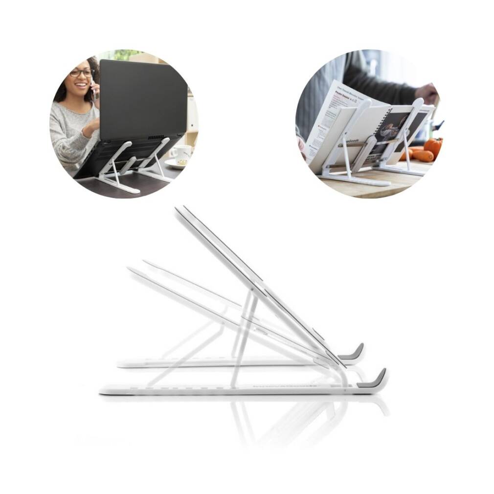 Salokāms un regulējams klēpjdatora statīvs
