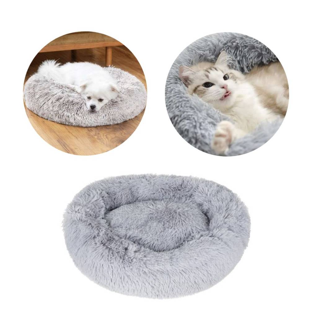 Pūkaina majdzīvnieku gulta, pelēka