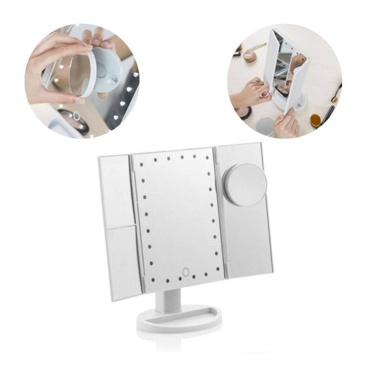 Palielinošais spogulis ar LED apgaismojumu