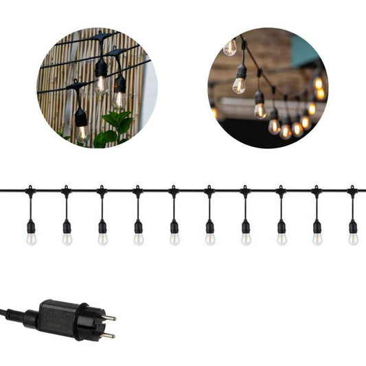 Piekaramās dārza lampiņas 5m 24V