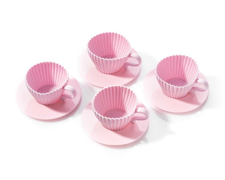 Kūciņu formas, tējas krūzītes ar tasītēm, 4 gab