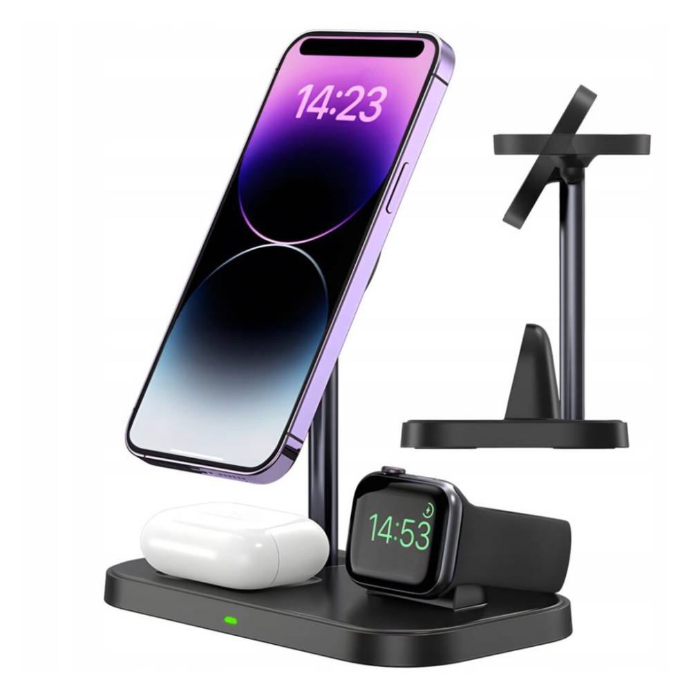 3in1 uzlādes stacija, melna