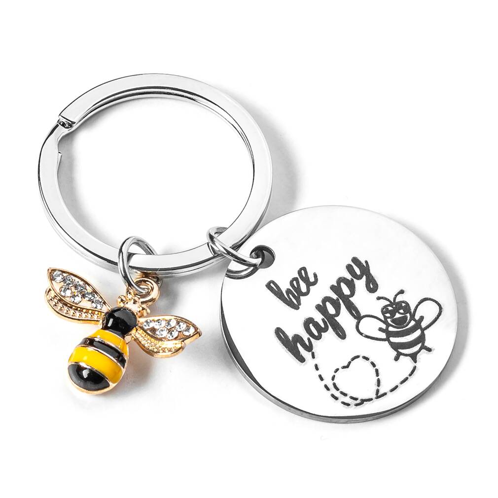 Atslēgu piekariņš - BEE HAPPY