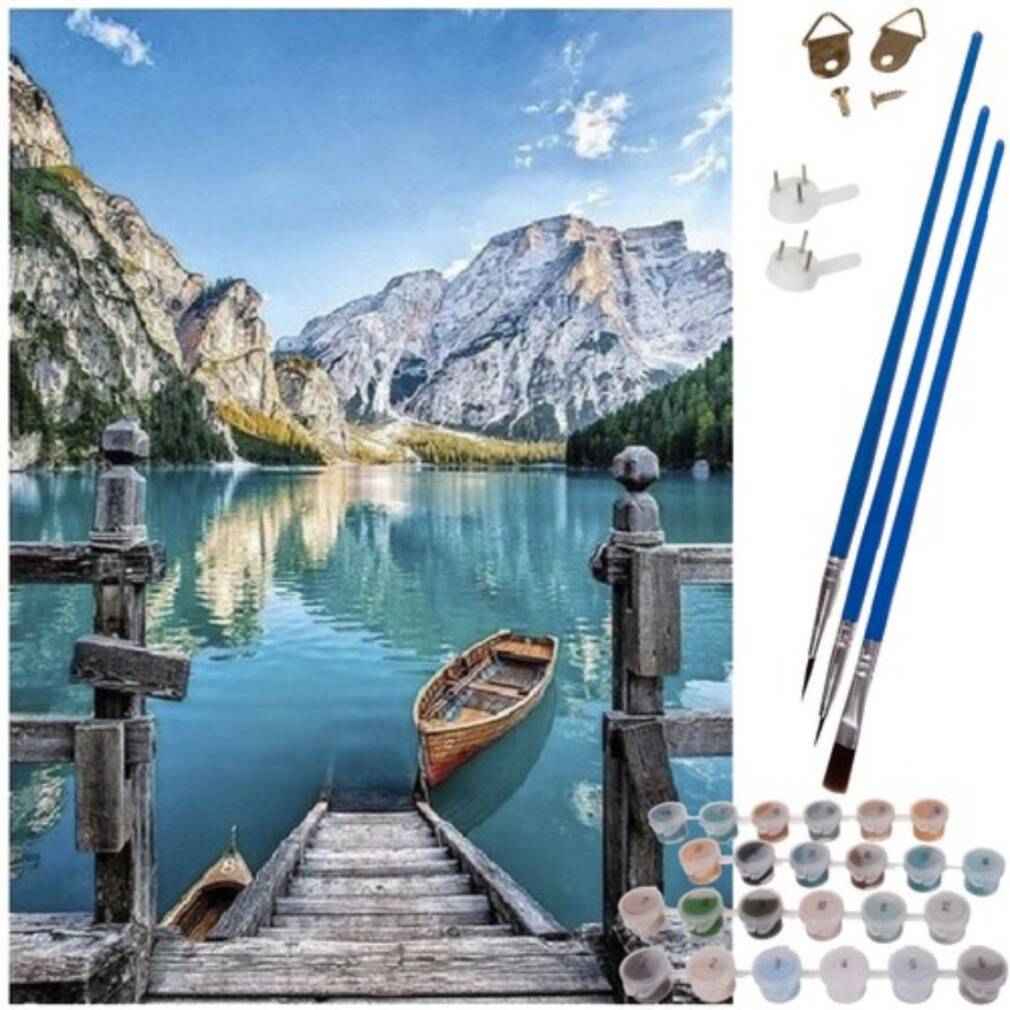 Glezno pēc skaitļiem - laiva